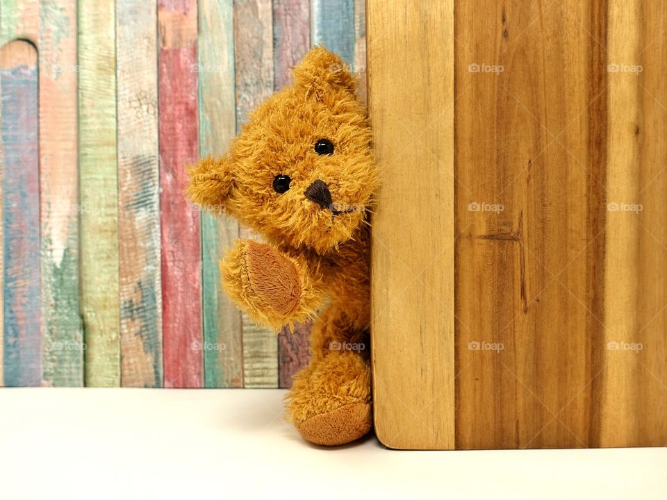 imagem de um simples ursinho de brinquedo deixando a crítica aos olhos de quem ver.