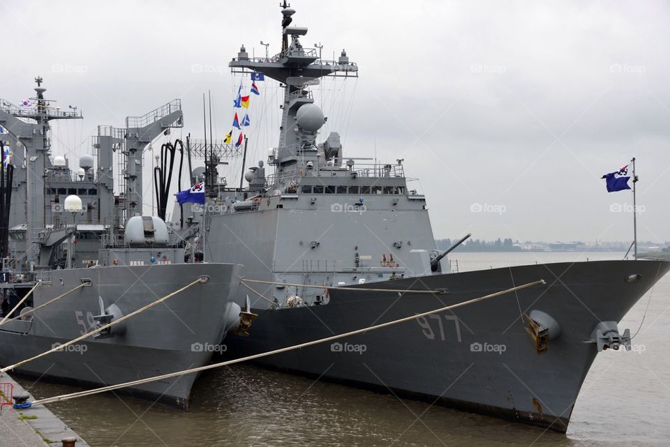 Warships visiting Antwerp