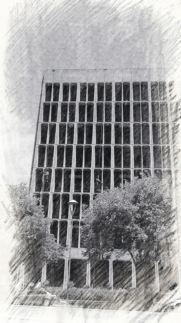 high rise building. high rise building downtown Sacramento