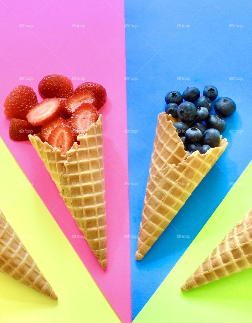 Colorful healthy treats for summer