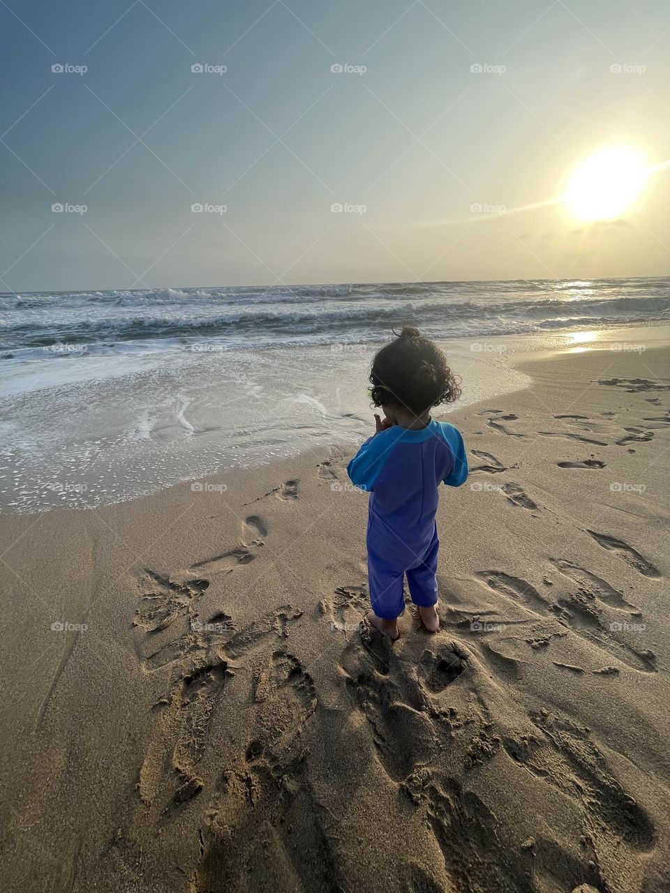 Summer baby : Let the waves hit your feet and the sand be your seat..!