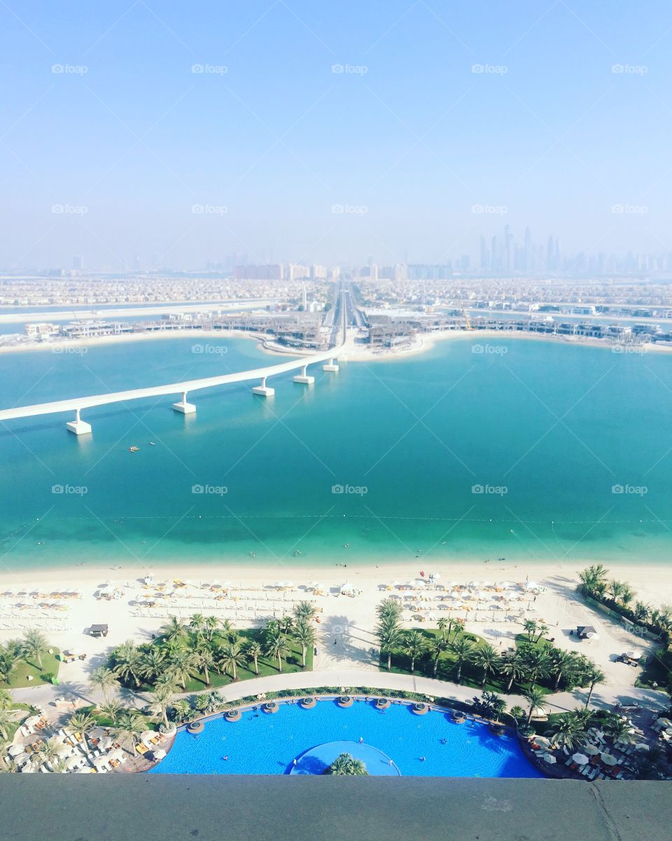 The amazing view from the Royal Suite At Atlantis Hotel in Dubai! Can you see the whole palm?