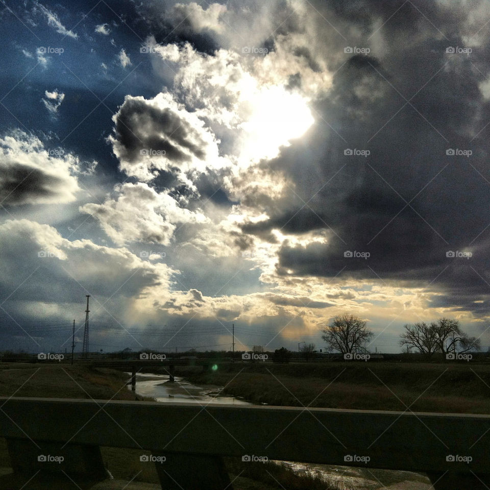 Light coming through the clouds