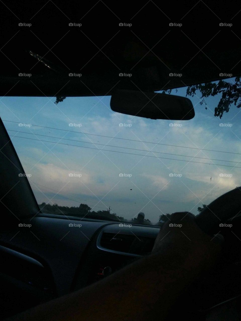 Sky Vision from car inside