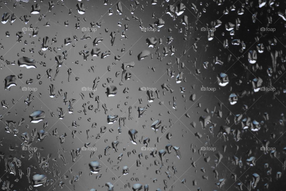Raindrops on a window