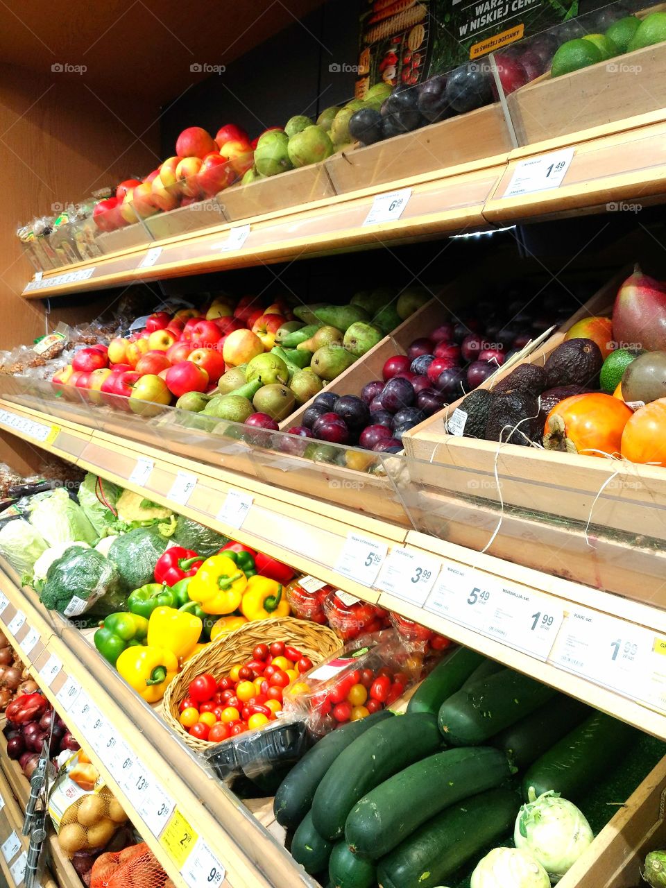 vegetables and fruits