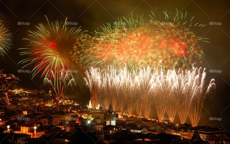 Madeira island best fire work