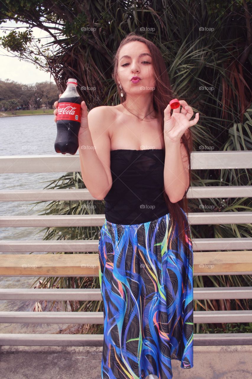 Always in a good mood when I have a Coca Cola in my hand!