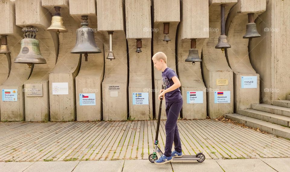 Scooting around the bells