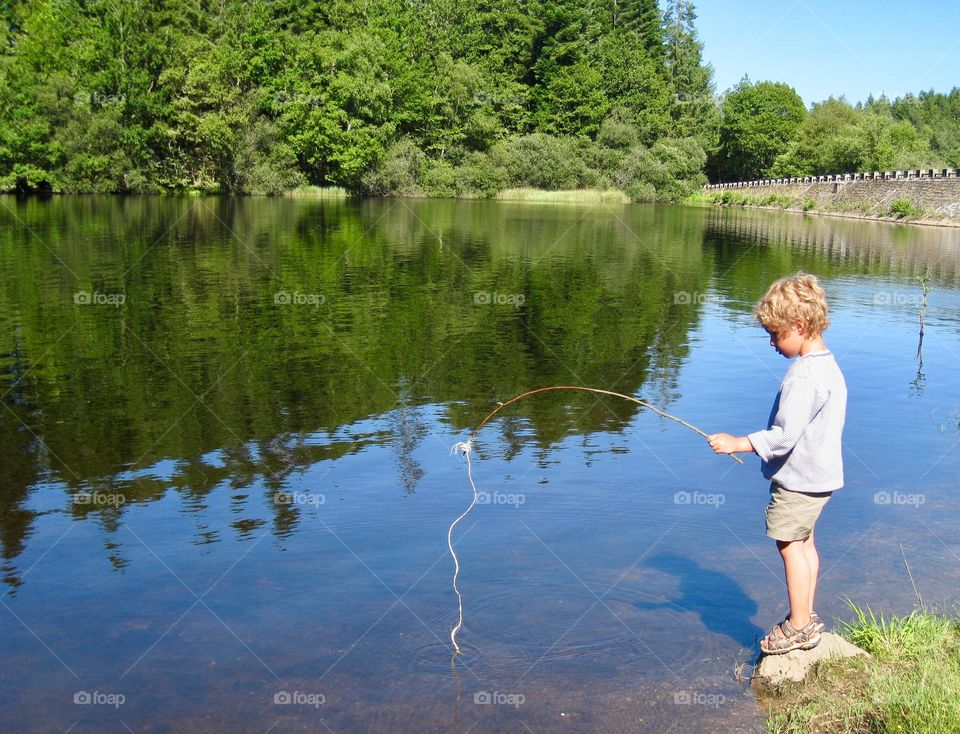 Child fishing 