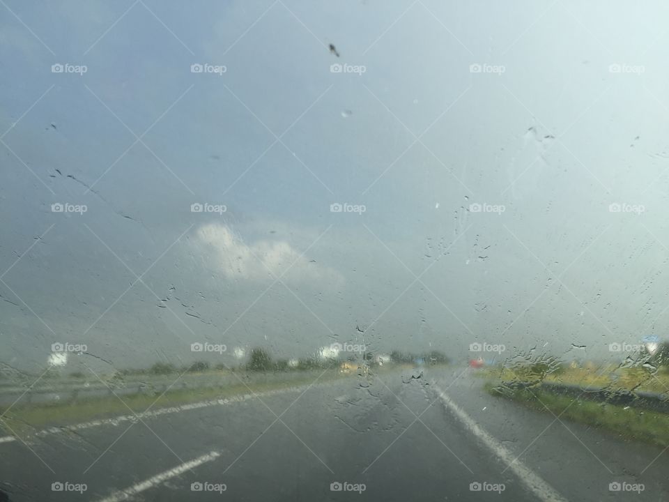 Driving in rain