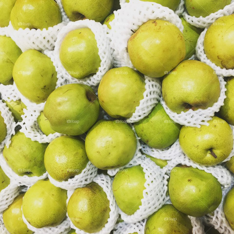 Pear closeup