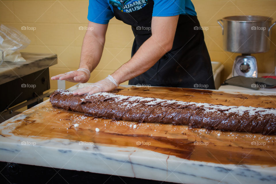 Making Homemade Fudge at a Fudge Shop at Rock City 11