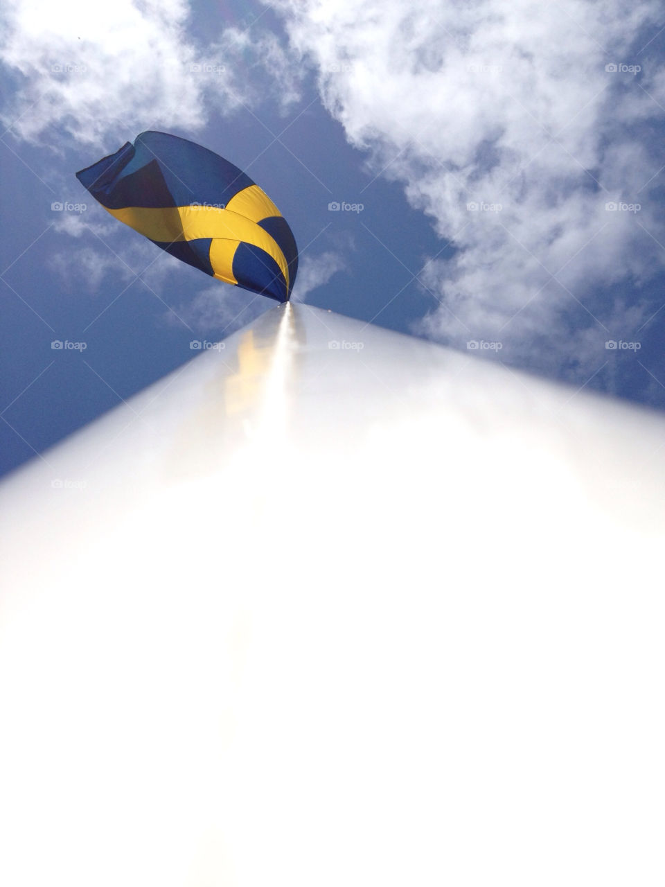 sky sweden flagpole celebrate by janfornhem