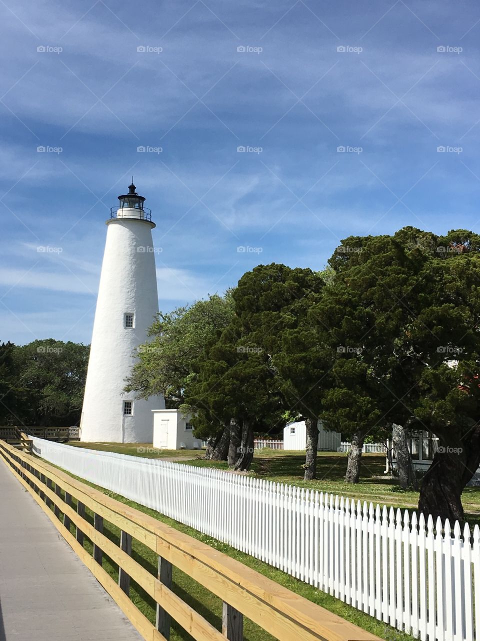 Walkway leading to the Lighthouse at Ocracoke Inlet, NC