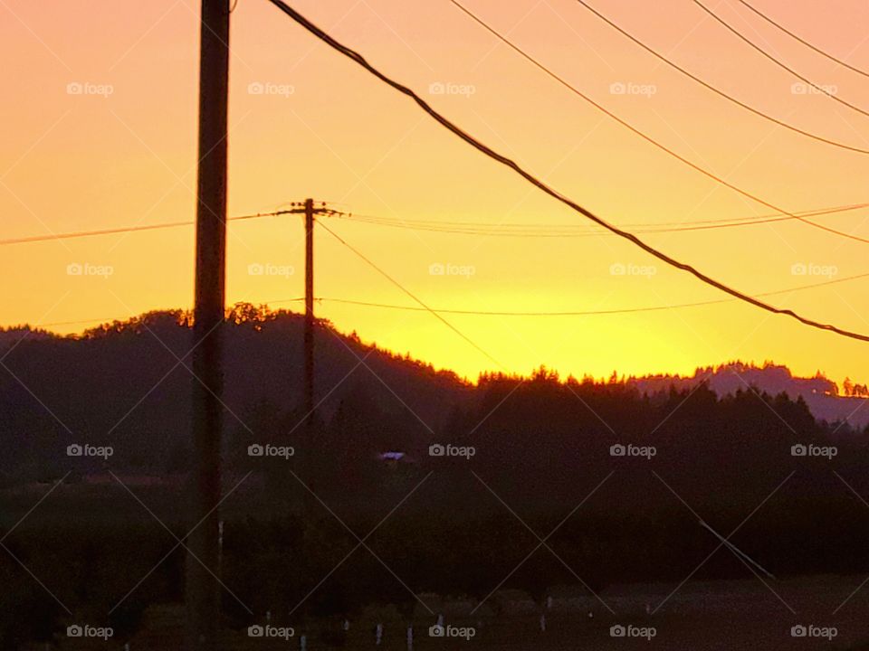 Urban vs Rural/ Country Sunset