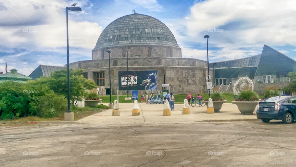 The Adler planetarium in Chicago