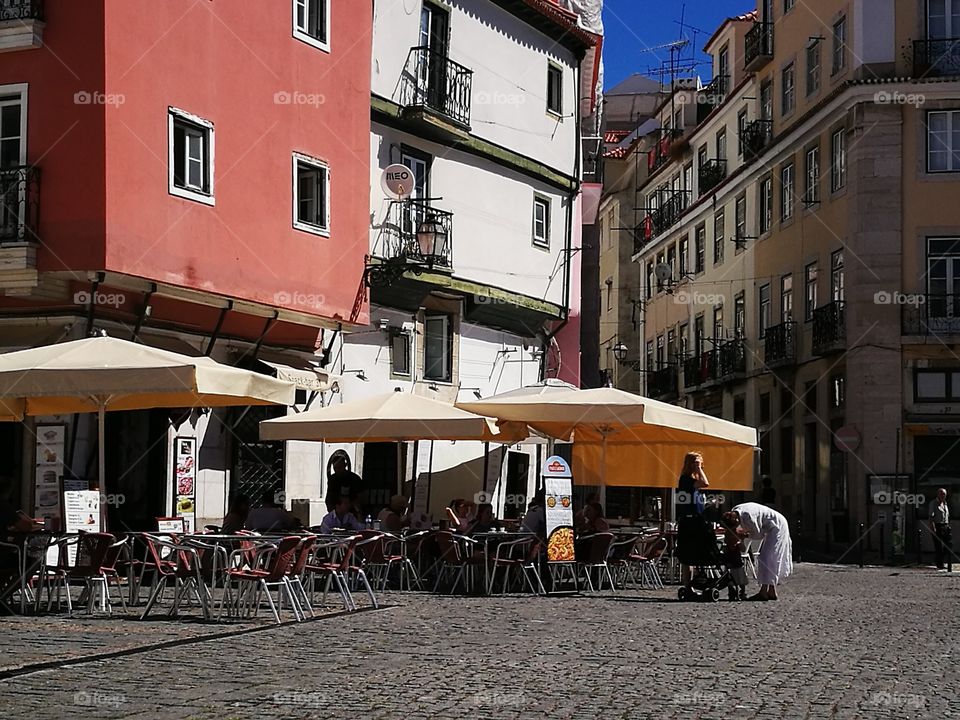 Alfama, one of the old areas in Lisbon.