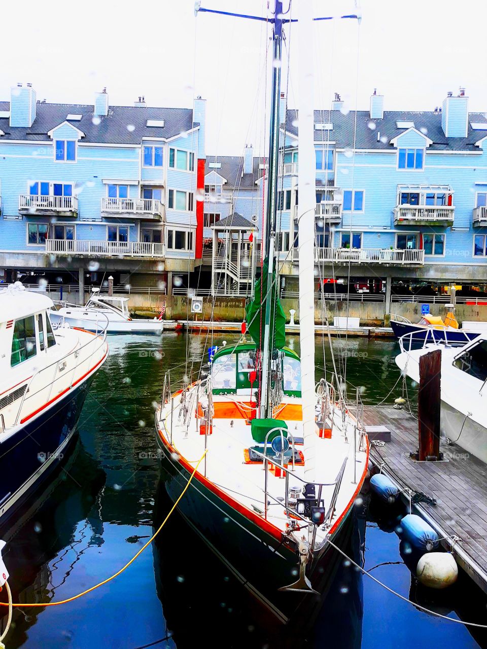 sailboat in docking