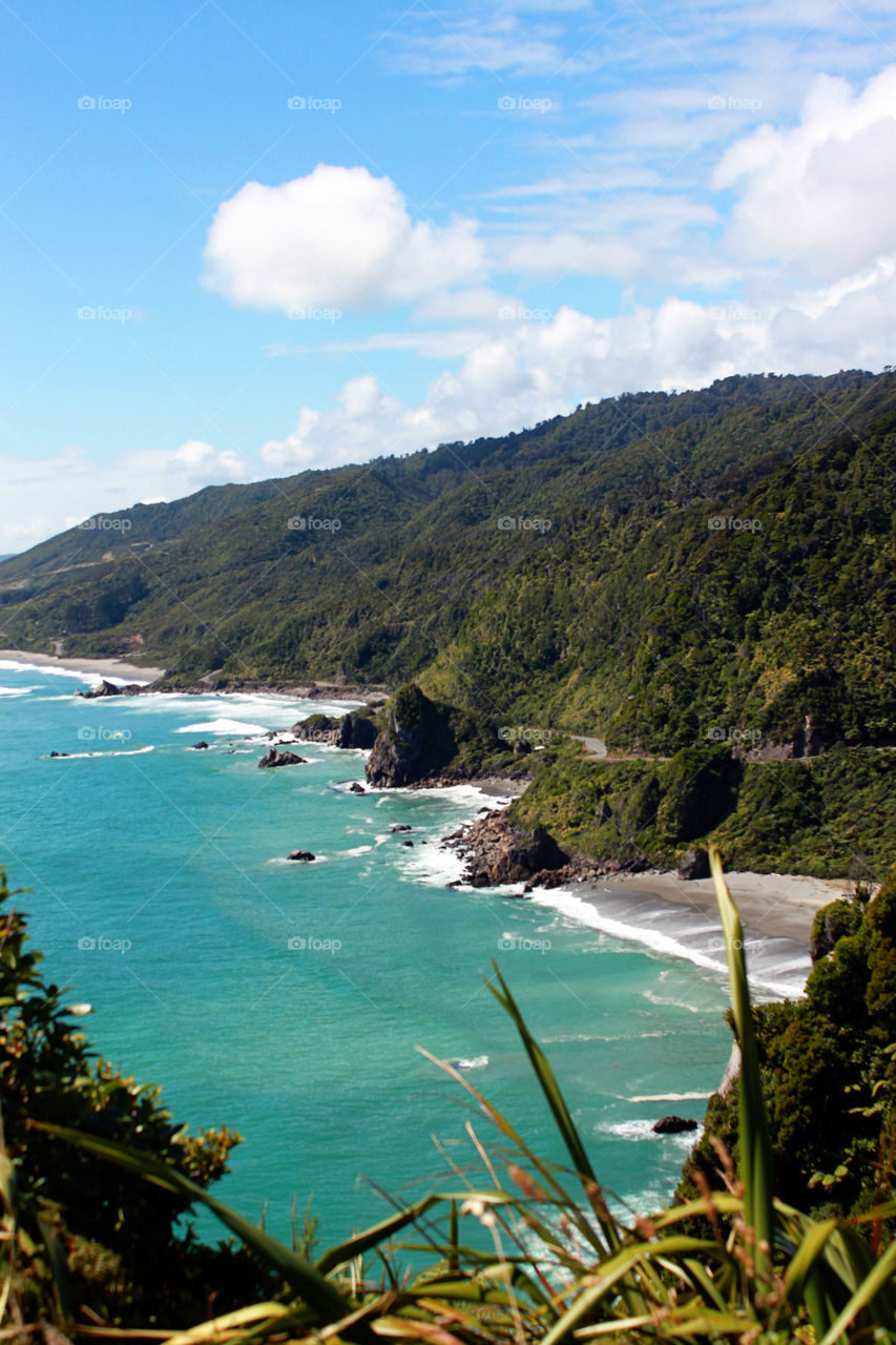 Scenic view of a beach against sky