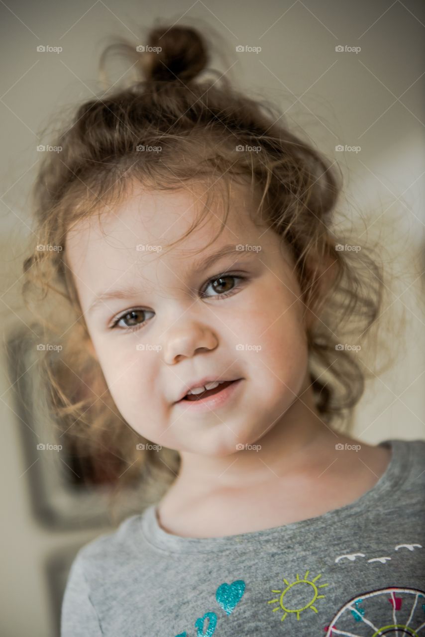 Portrait of child girl