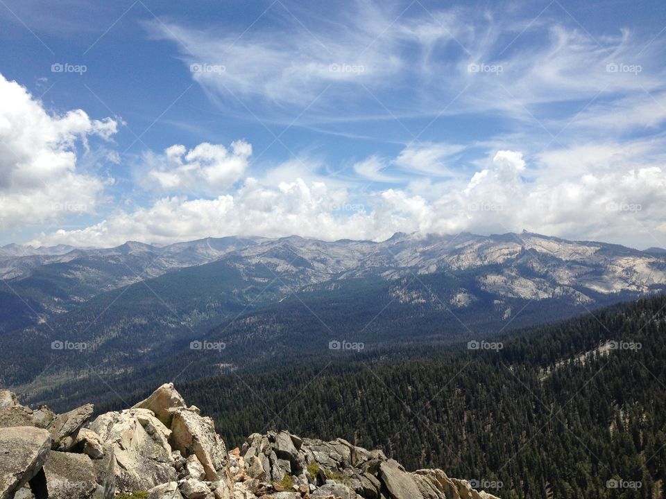 Mitchell Peak. Atop Mitchell Peak, Sequoia National Park