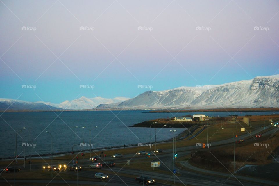 Iceland colors sunrise