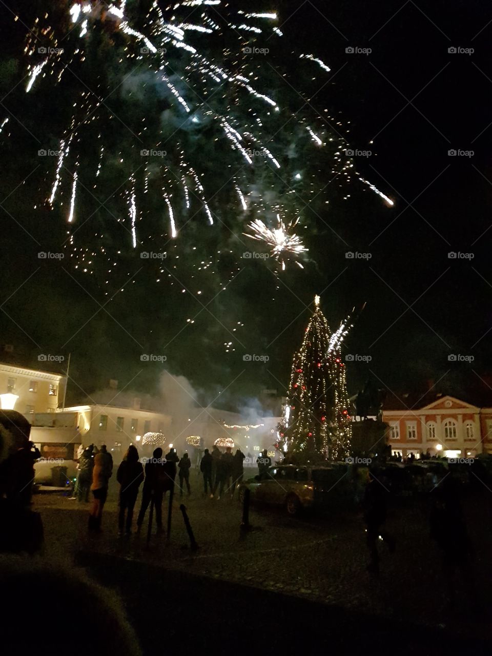 Festival, Flame, Fireworks, People, Light