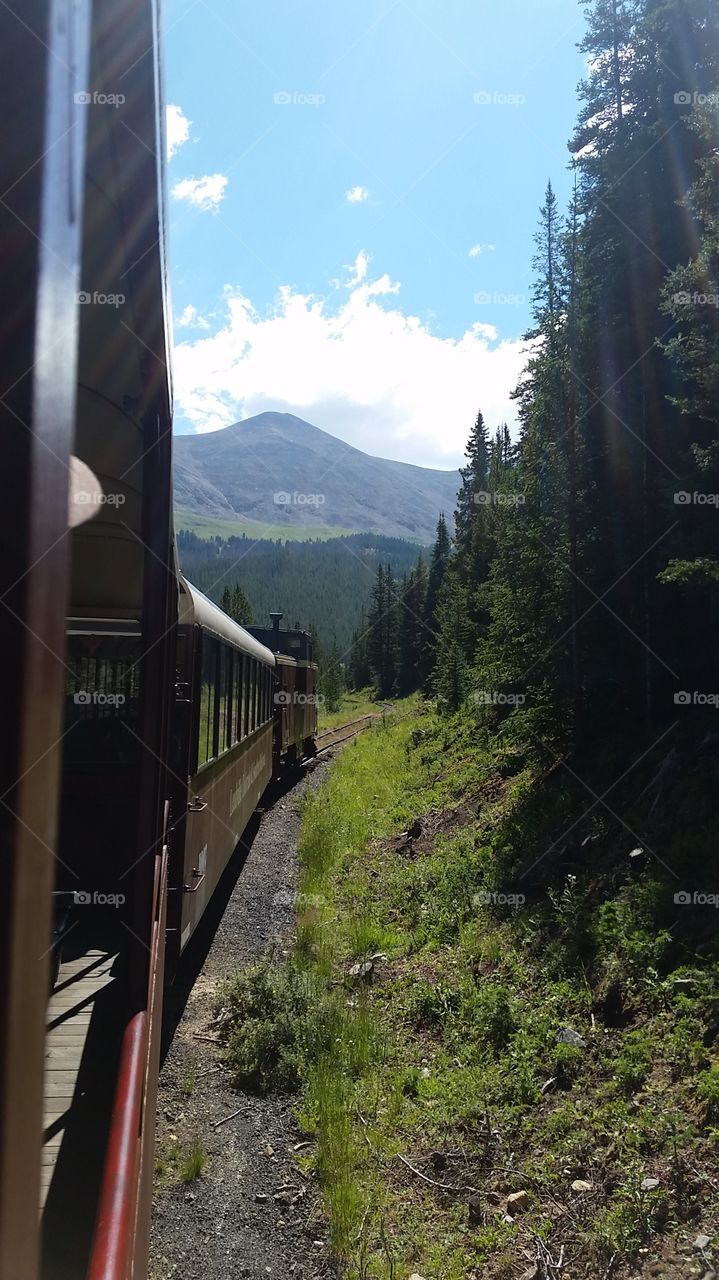 Train Through the Rockies