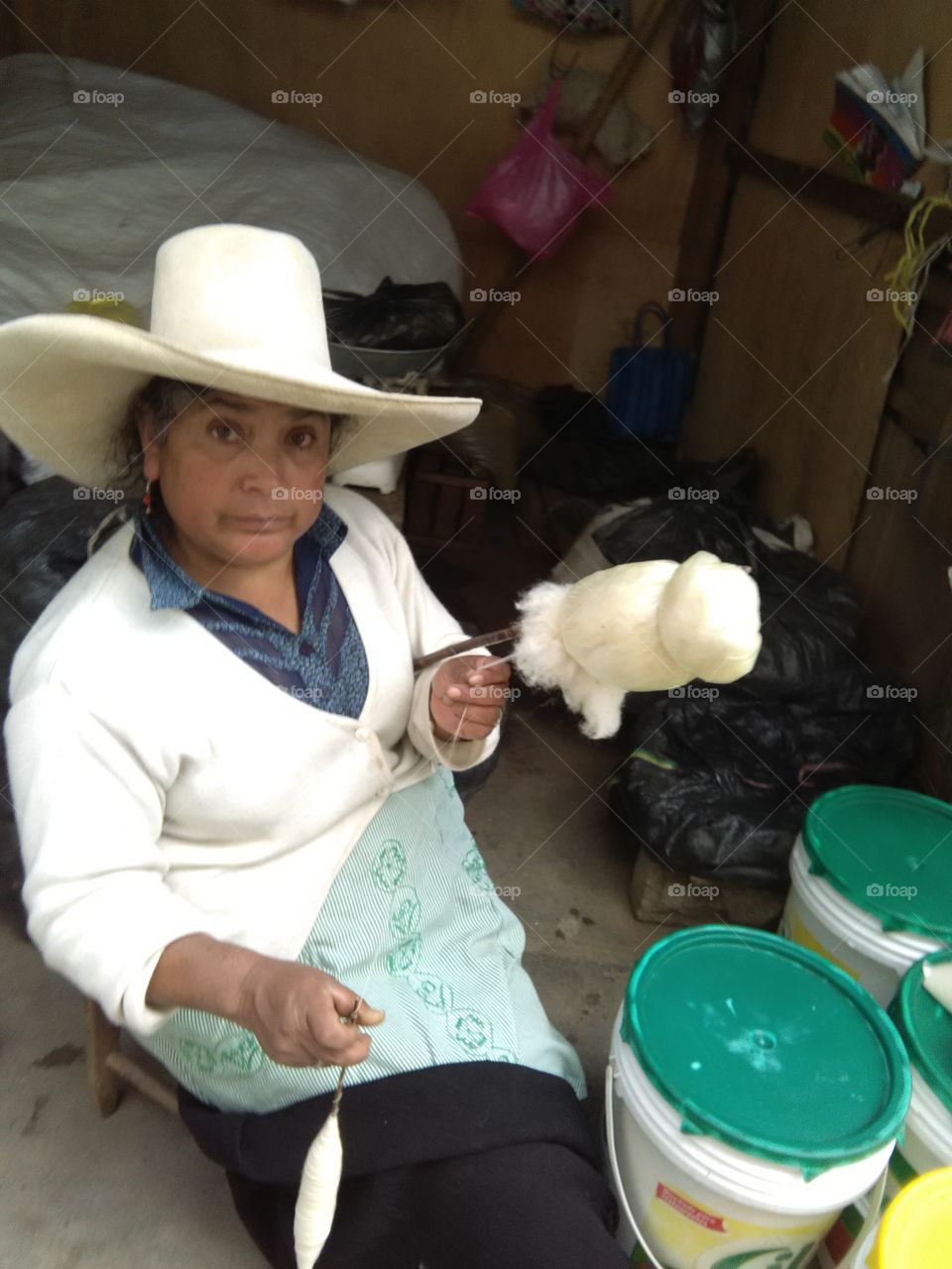 peruana, mercado, algodón, cotton