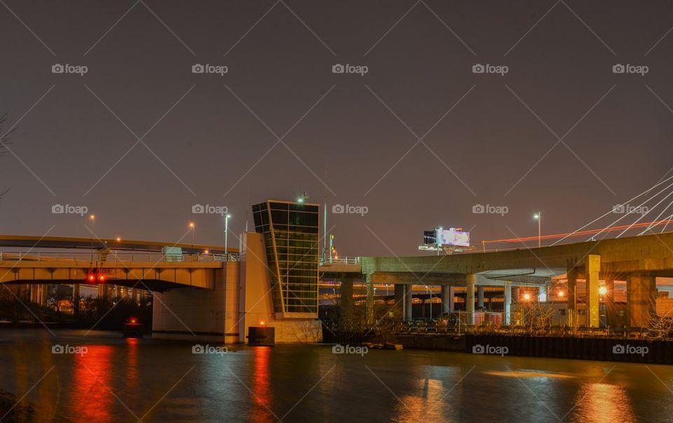 Menomonee River in the evening