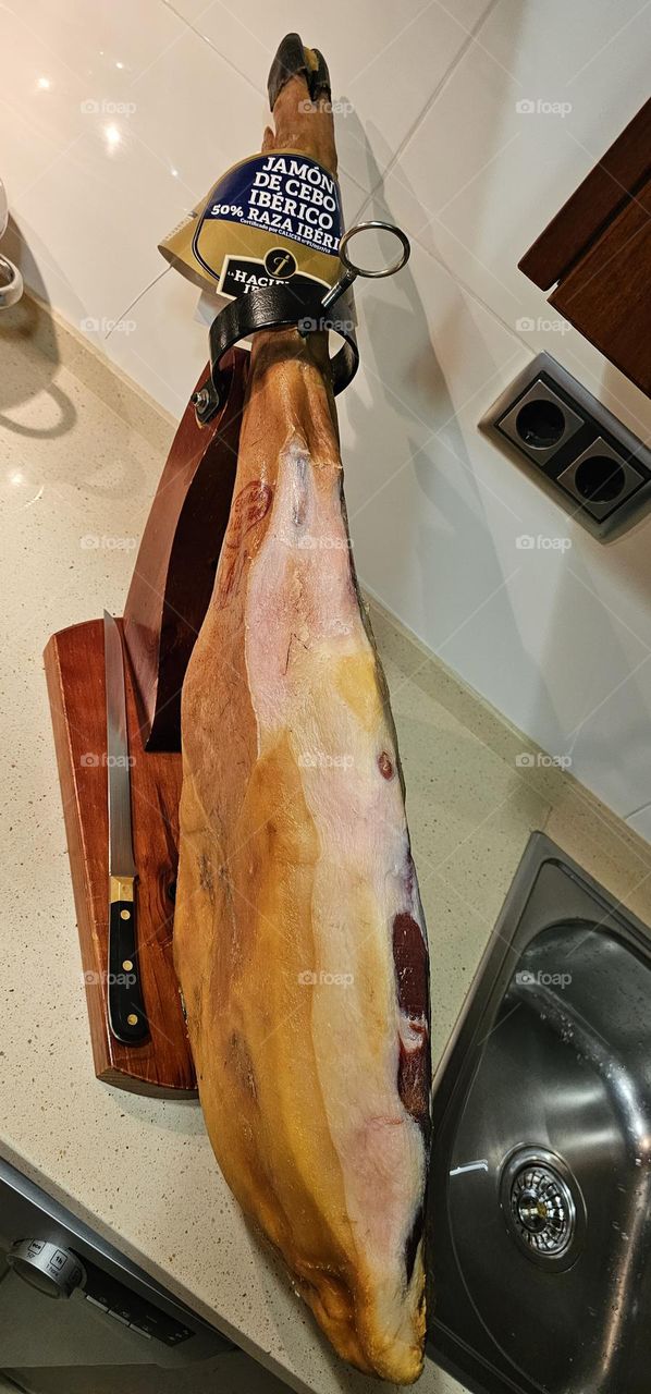 Jamón 50% de raza iberica