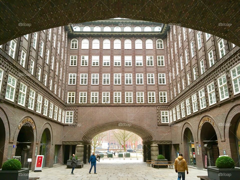 Hamburg.Altstadt. Chilihaus -neoclassicism 