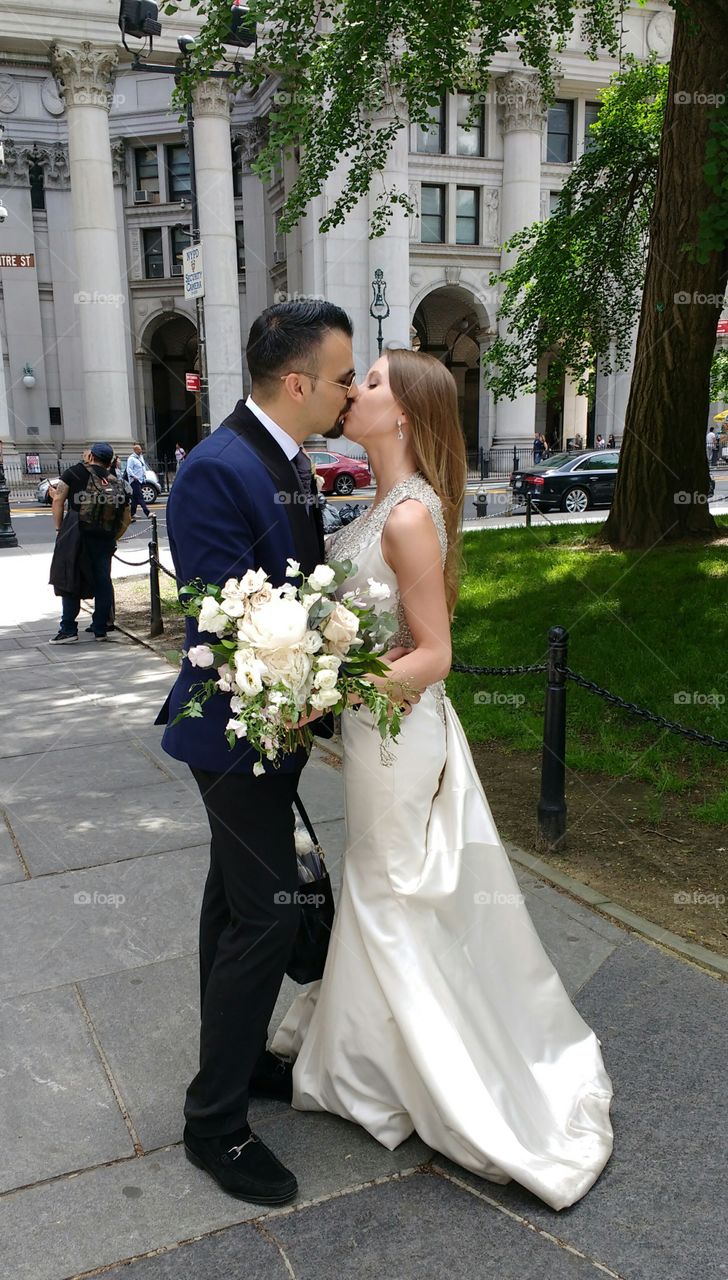 Beautiful Couple Just Married NYC