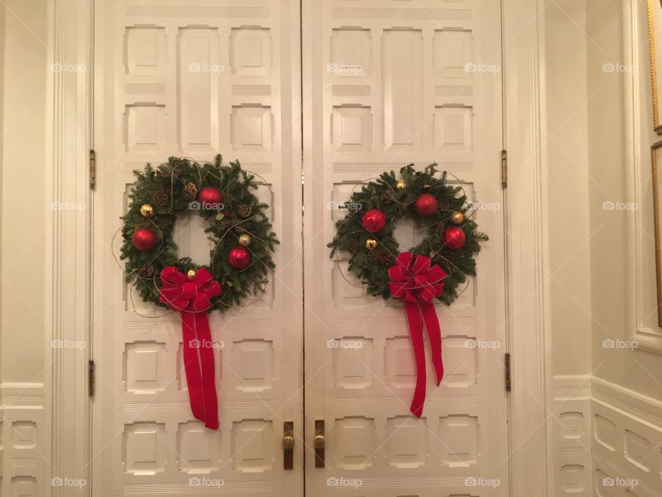 Christmas decorations at the NC Executive Mansion. 