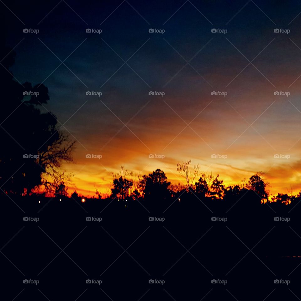 Country Sunset color display