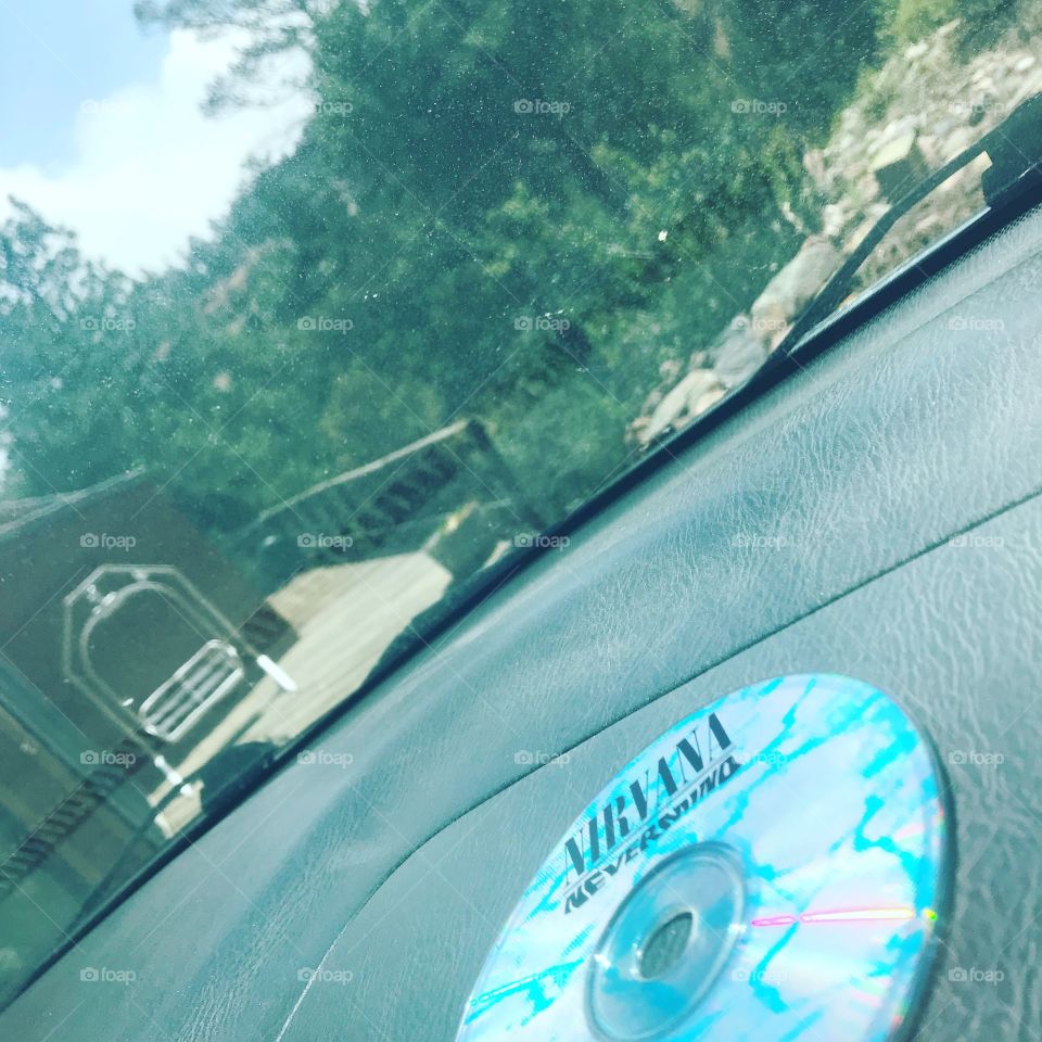 Nirvana CD in the mountains 