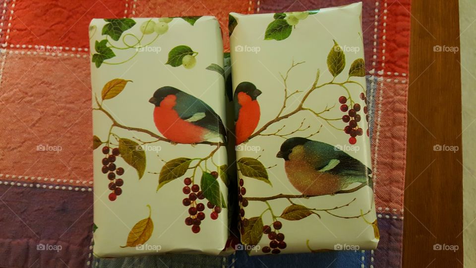 Bird wrapping paper