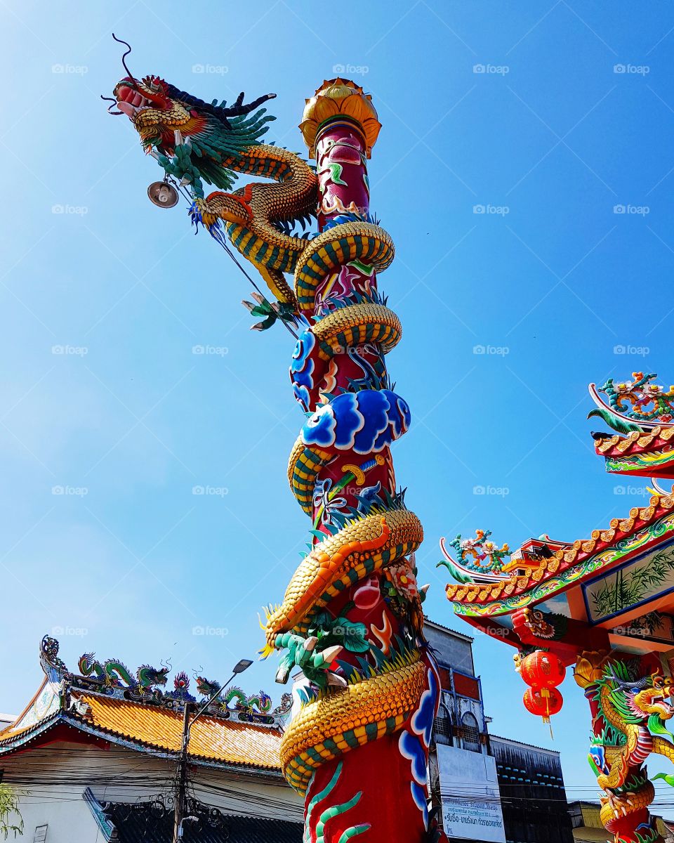 Dragon at Chinese temple