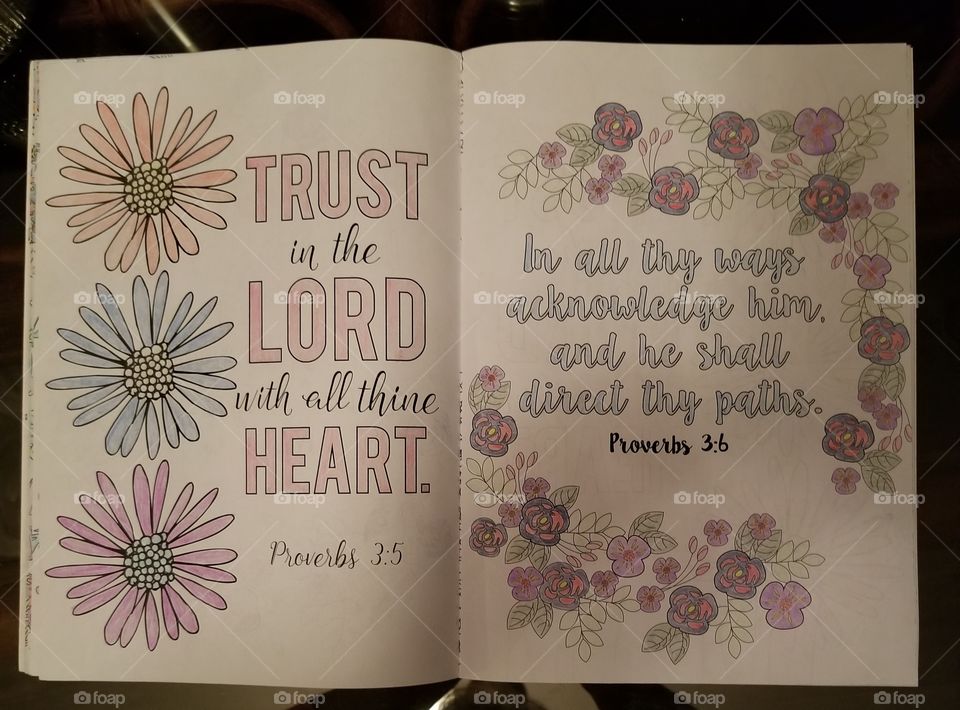my artwork from the scripture coloring book