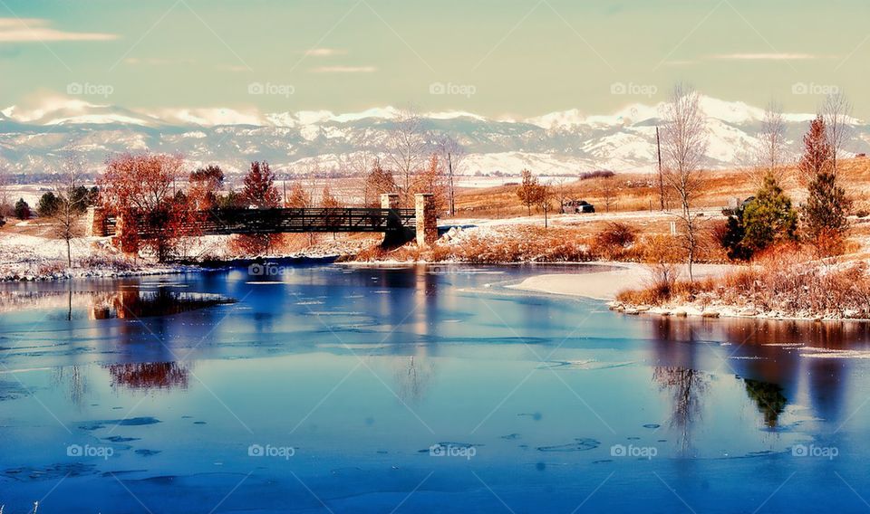 Winter landscape at Colorado