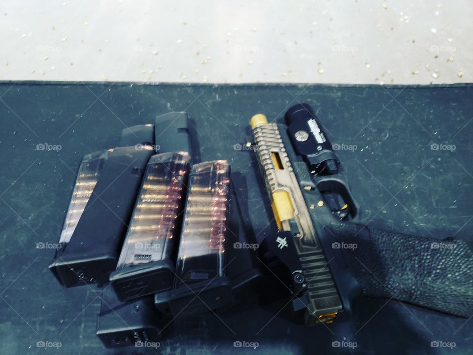 Custom Glock 17 at the range