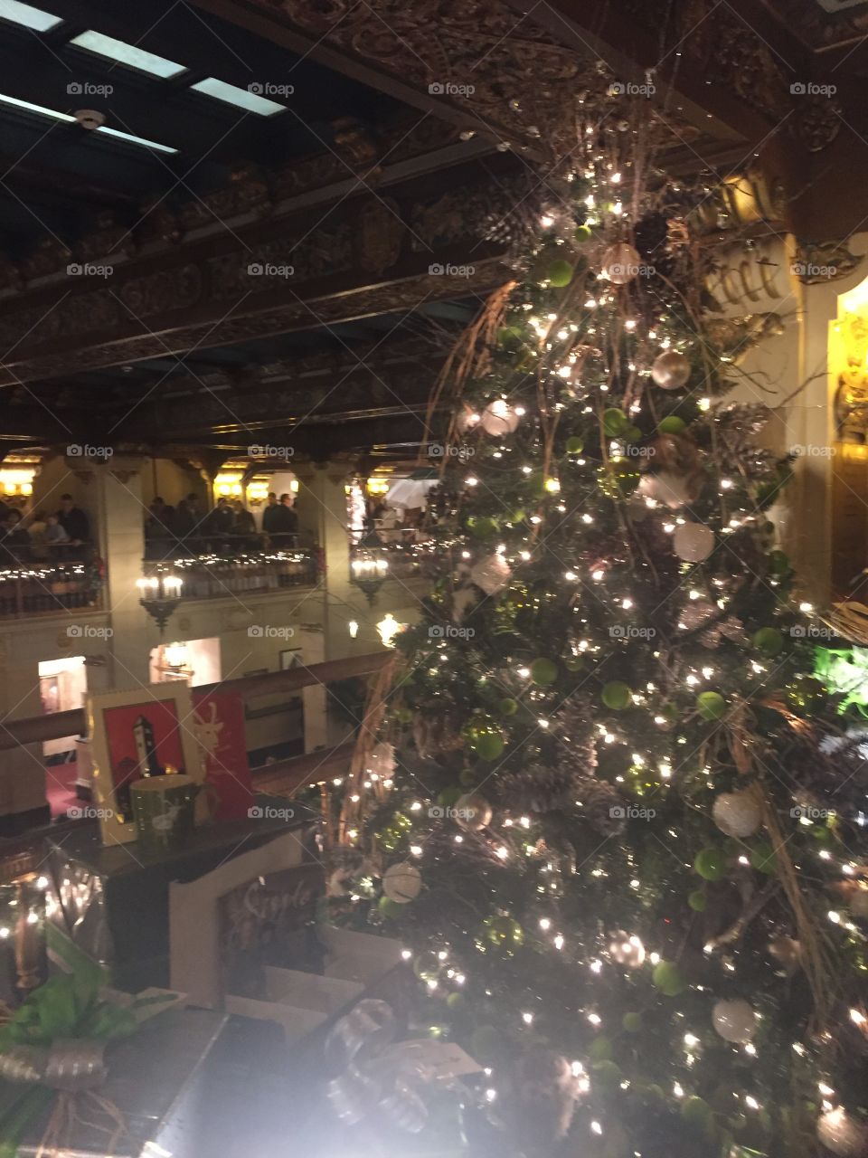 Christmas Tree at the Davenport Hotel