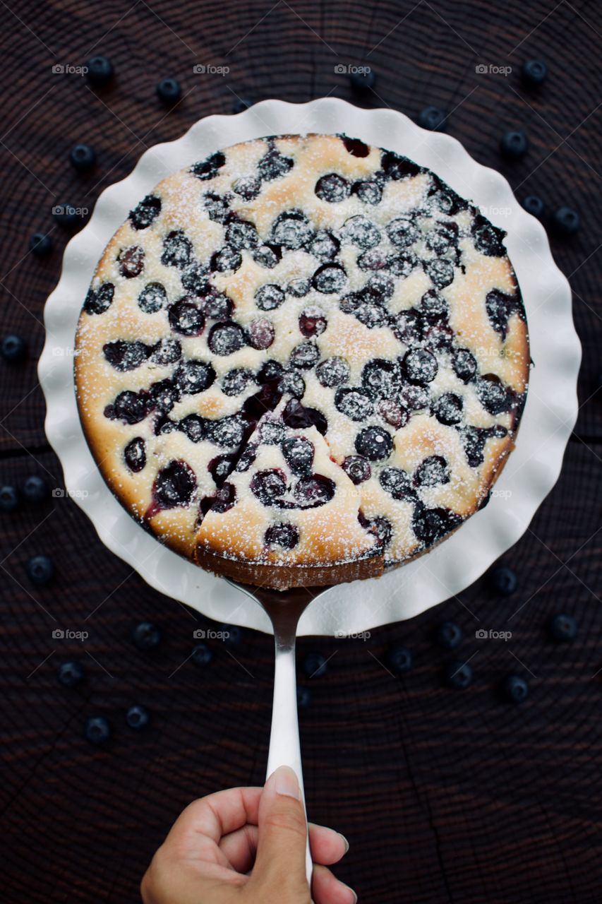 Lemon-blueberry cake 