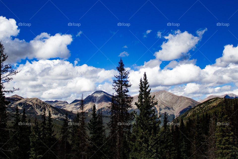 Colorado Mountains as seen from Monarch Pass
