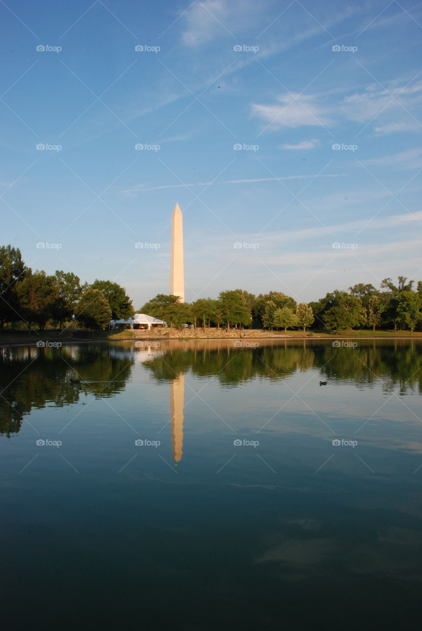 Washington Monument from Constitution Gardens Pond 