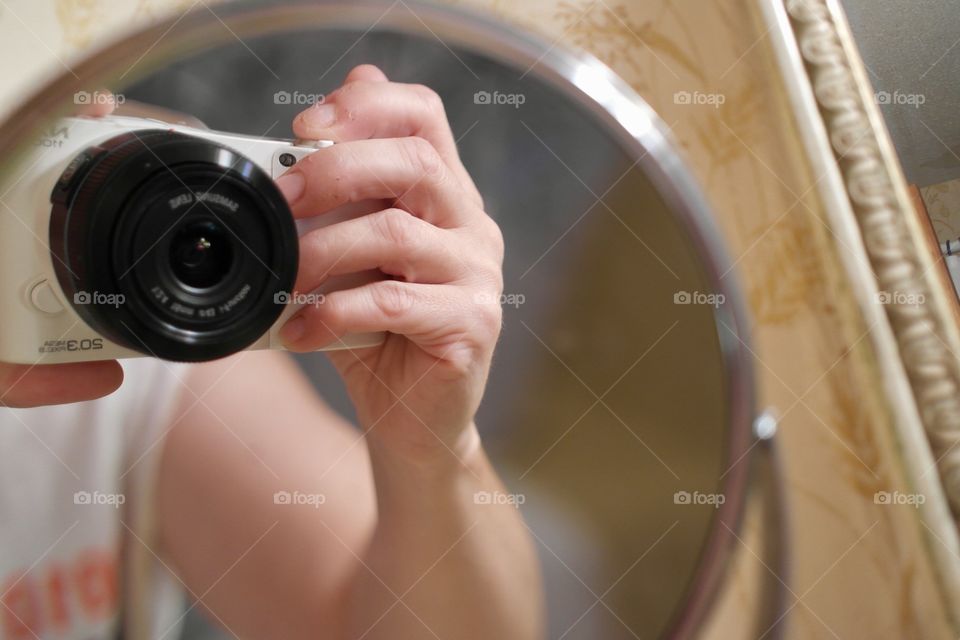 Reflection in a mirror 