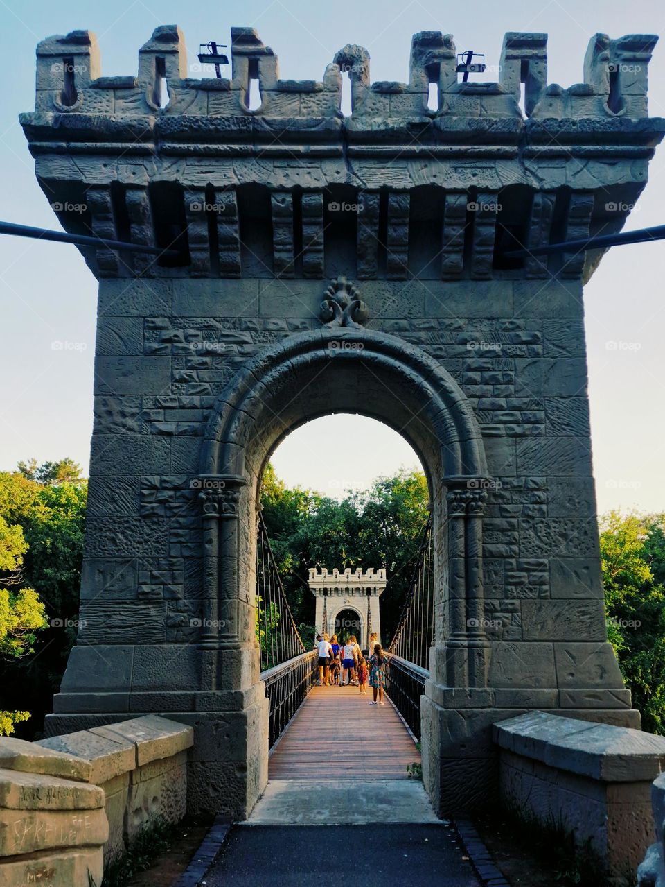 the suspended bridge from Craiova