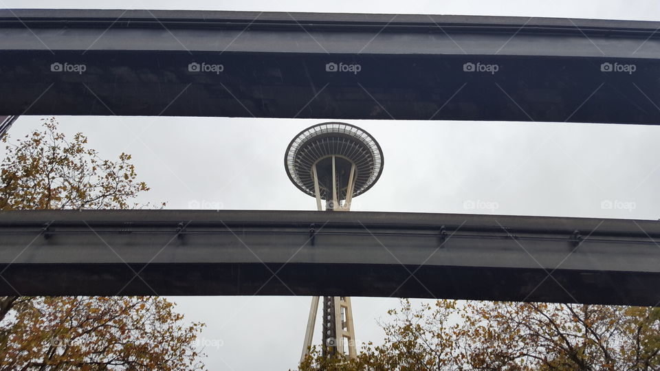 monorail and space needle