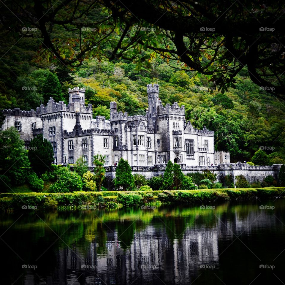 Beautiful view old castle